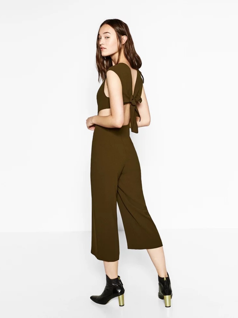NWT Zara jumpsuit with cut outs size small